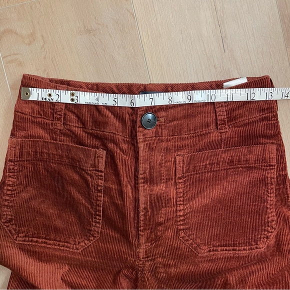 ANTHROPOLOGIE MAEVE The Colette Terracotta Corduroy - Picture 7 of 9